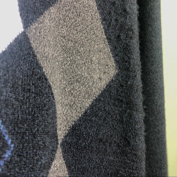 Dockers Argyle Gray and Blue Men’s Sweater - Picture 4 of 4